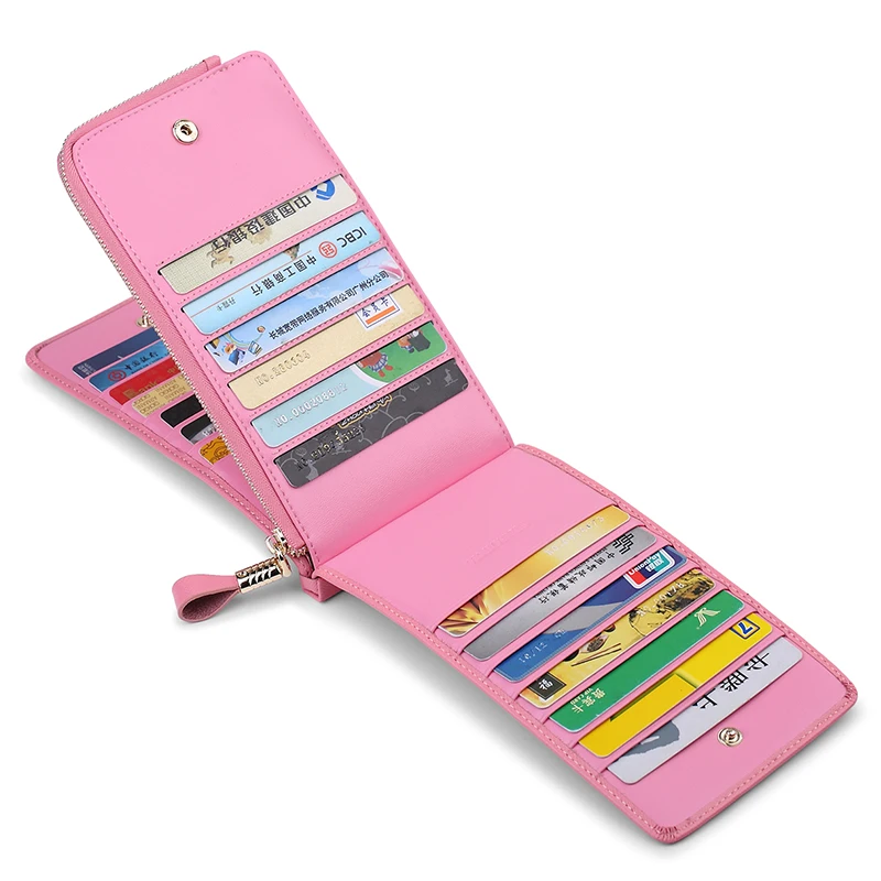 WilliamPolo New Product Long Wallet Multi-Card Holder Simple Large-Capacity Card Holder Women's Wallet Bank Card Holder P266 WilliamPolo New Product Long Wallet Multi-Card Holder Simple Large-Capacity Card Holder Women's Wallet Bank Card Holder P266