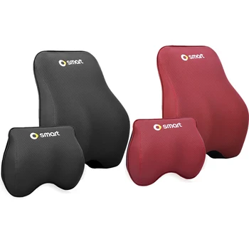 

Neck Pillow Car Headrest Pillow For Smart Fortwo Forfour 453 451 450 452 Cabrio City-Coupe Roadster Forjeremy Car Accessories