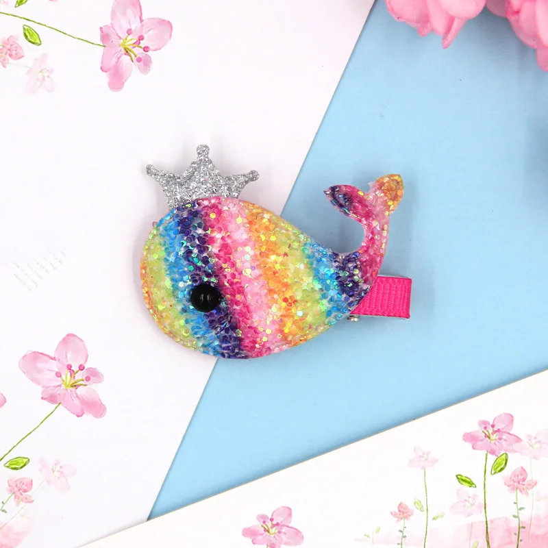 

1PC Colorful Whale Design Hairclips Baby Girl Hair Clip Cute Hairpin Girls Hairpins Barrette Hairgrip Bobby Pin Hair Accessories