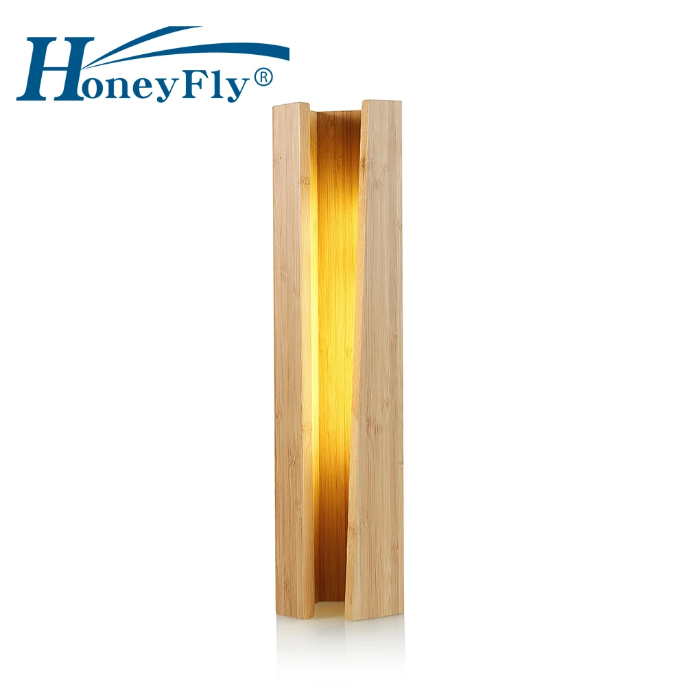 

HoneyFly Creative Bamboo Pentagonal Table Lamp Embedded USB LED Hotel Restaurant Decoration LED Night Light