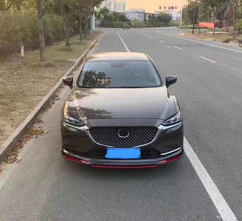 Передний бампер диффузор спойлер для Mazda 6 Atenza Новинка 3 шт. автомобильный передний бампер сплиттер для губ накладка