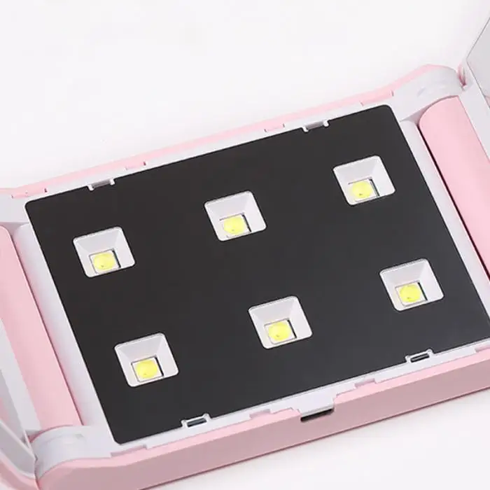 Portable Nail Art Drying Tool White Pink Black 24W Fold UV LED Lamp Nail Dryer USB Nail Lamp Curing Gel Varnish Dryers Machine