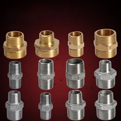 1pcs 304 Stainless Steel Hex Nipple 1/4