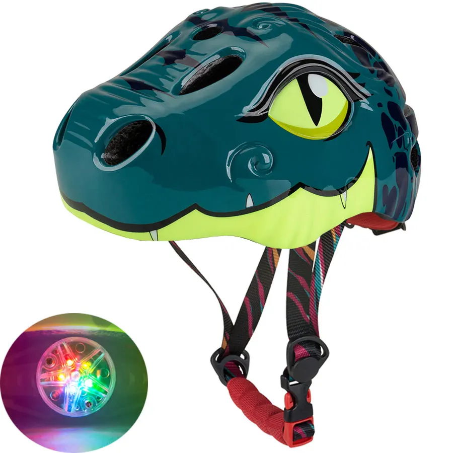 

Children Bike Helmet with back light Skateboard Skating Cycling Riding Kids Bicycle Helmet Ciclismo Casco Outdoor Sports Safety