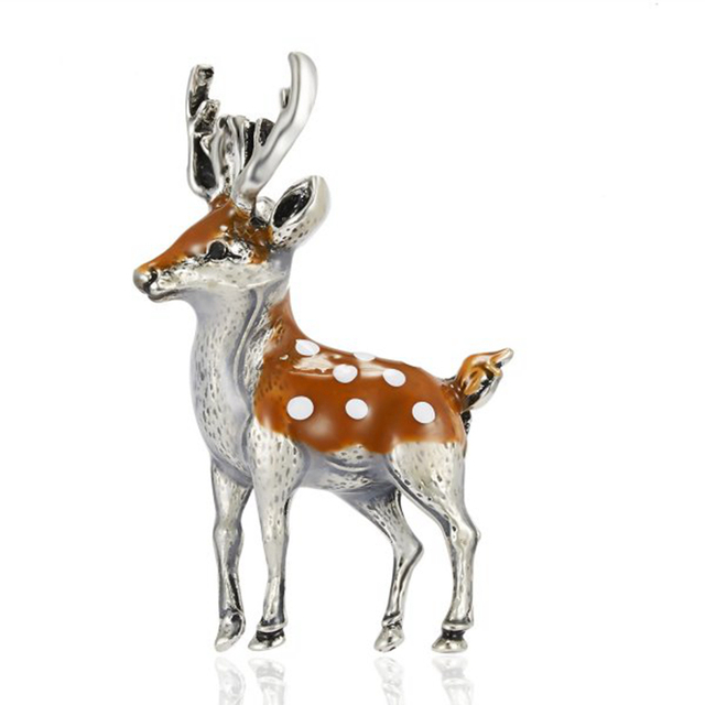 Rhinestone Christmas Deer Reindeer Snowflake Lady Brooch For Women Pins Elk Suit Coat Sweater Scarf Jewelry Corsage Gifts