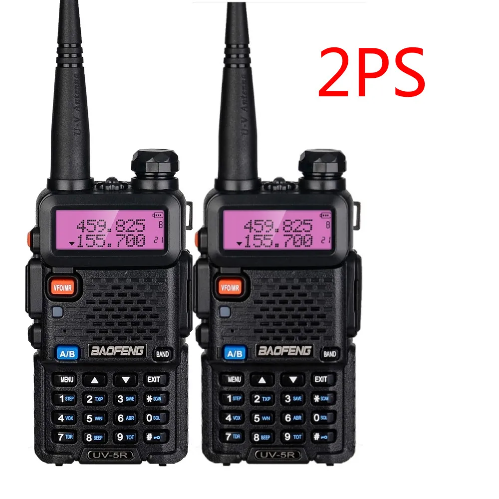 Любительская рация BAOFENG UV5R портативная Pofung 5 Вт УКВ/УВЧ два диапазона