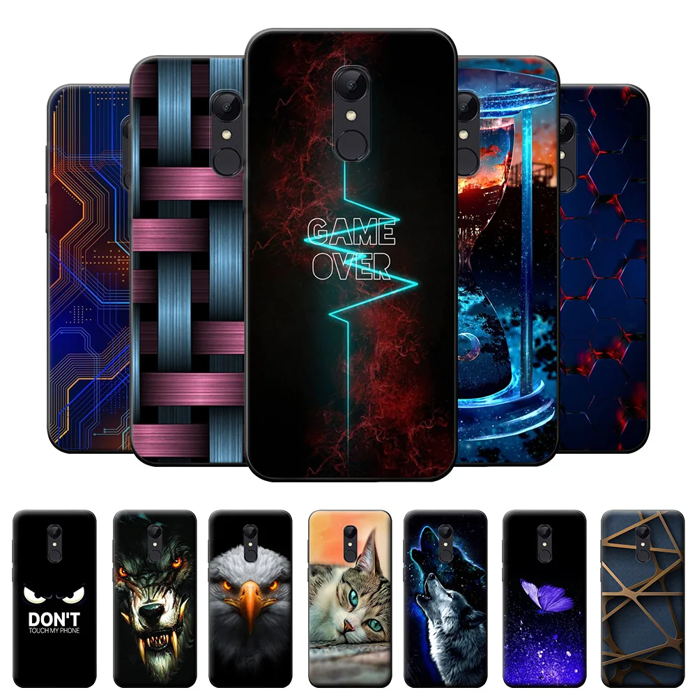For Xiaomi Redmi 5 Plus Case Cover on 5A Cartoon Silicone Soft Bumper Back | Мобильные телефоны и аксессуары