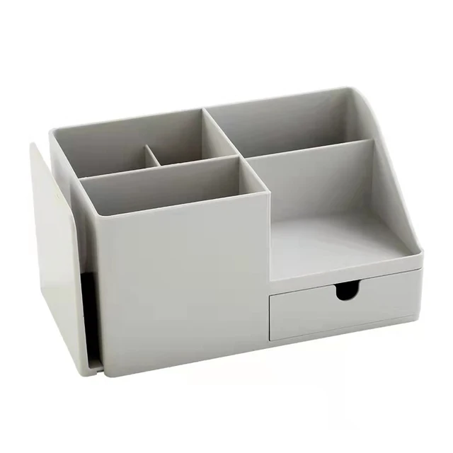 Abs Asztali Tároló Doboz Íróasztal Szervező Smink Toll Kozmetikumok Élelmiszerek Irodai Ellátás Könyvek. - Image 2