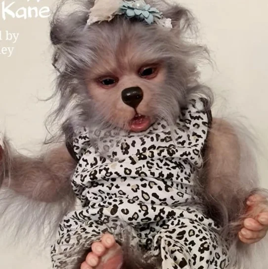 

18inch Reborn Baby Doll Kit Lula Kane The Hybrid Fairy Elf Fresh Color reborn kit unpainted Baby Kit parts