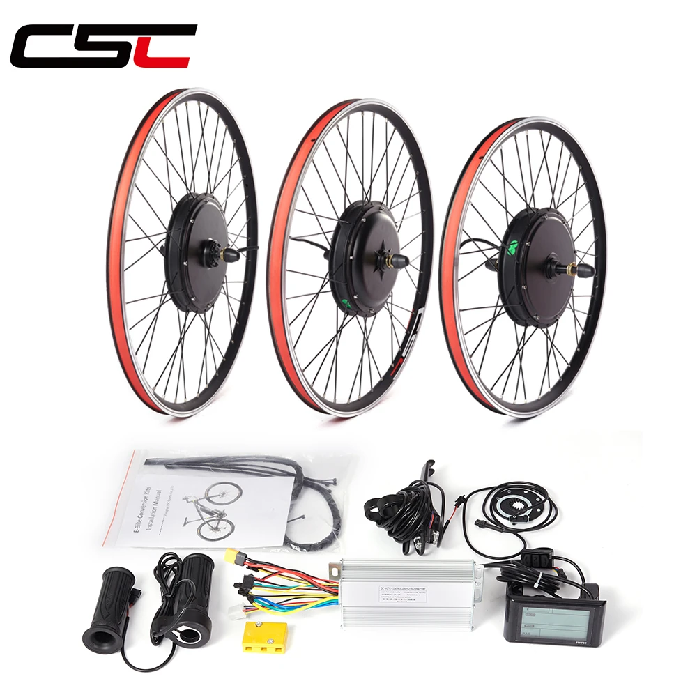Elektrische Fiets Conversie Kit 48V 1000W Wiel Hub Voor Achter Motor Bike  Kit Voor 20 24 26 27.5 28 29 Inch 700C E Bike Wiel|Electric Bicycle Motor|  - AliExpress