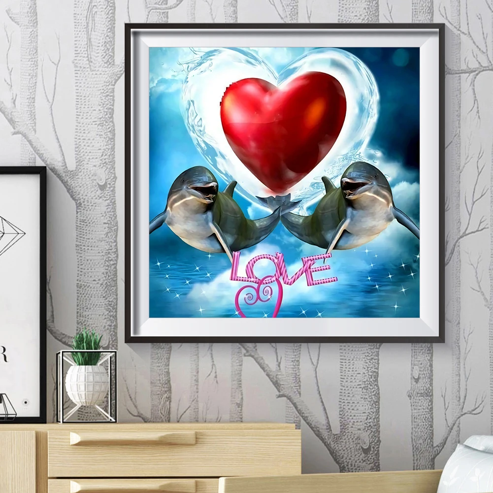 Heart Kiss Dolphin Diamond Painting 5D Diamond Art Kits para adultos Full  Drill Round Crystal Dolphin Rhinestone DIY Diamond Painting Crafts Canvas –  Yaxa Guatemala