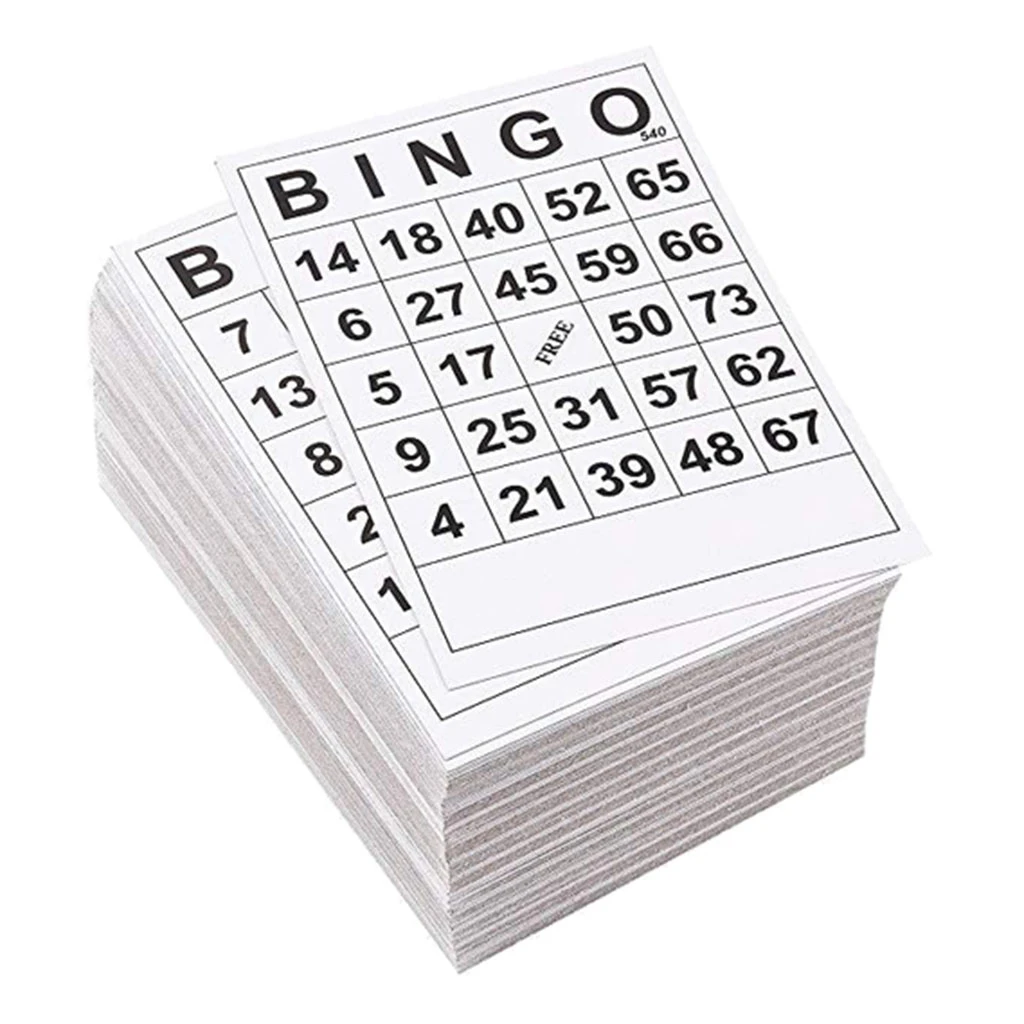 60pcs Large Bingo Cards Easy Read For Adults & Children Bingo Game Cards  Sheets 0 To 75 Digits 5.9x7.1 - Board Game - AliExpress