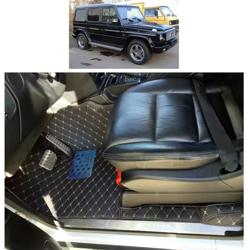 Кожаный Автомобильный коврик для автомобиля mercedes benz G500 G350d G55 G63 G65 amg 2004- w463 аксессуары
