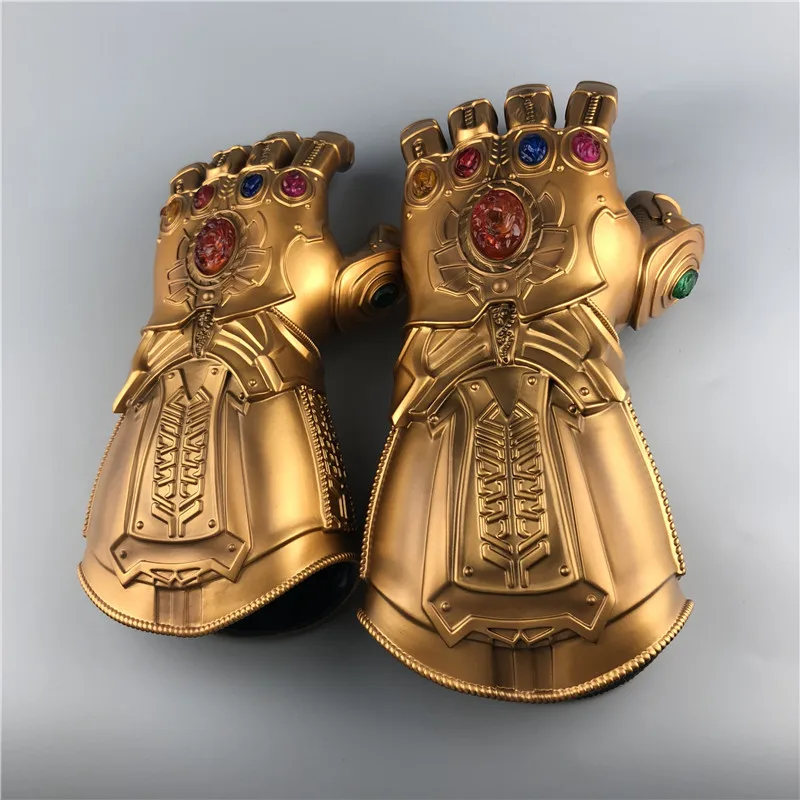 Танос Marvel Infinity Gauntlet супергерой Железный человек перчатки косплей Мстители светодиодный перчатки для детей и взрослых Новинка