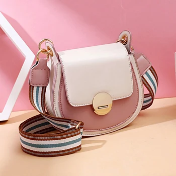 

Crossbody Bags for Women Fashion Semicircle Saddle Bag PU Leather Shoulder Bags for female Handbags designer bolsas