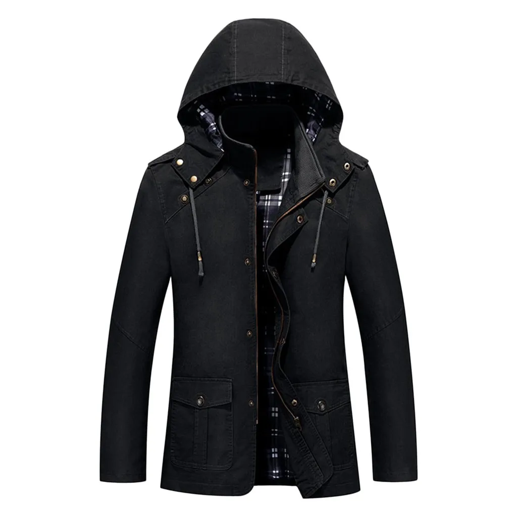 JAYCOSIN, мужская куртка, Chaqueta Hombre, с длинным рукавом, на молнии, с капюшоном, верхняя одежда, осенняя ветровка, мужская куртка, Jaqueta 19AUG7