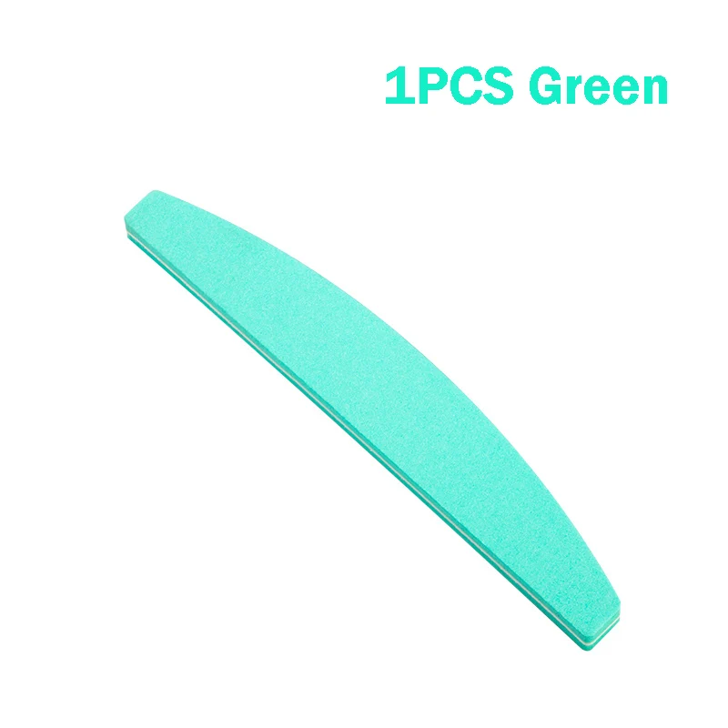 green 5/10 шт. придание ногтям формы шлифовальный блок 100/180 шлифовальная машина для Губка микс Цвет Алмазная Губка пилочка для ногтей двусторонняя губки для ногтей - Цвет: green