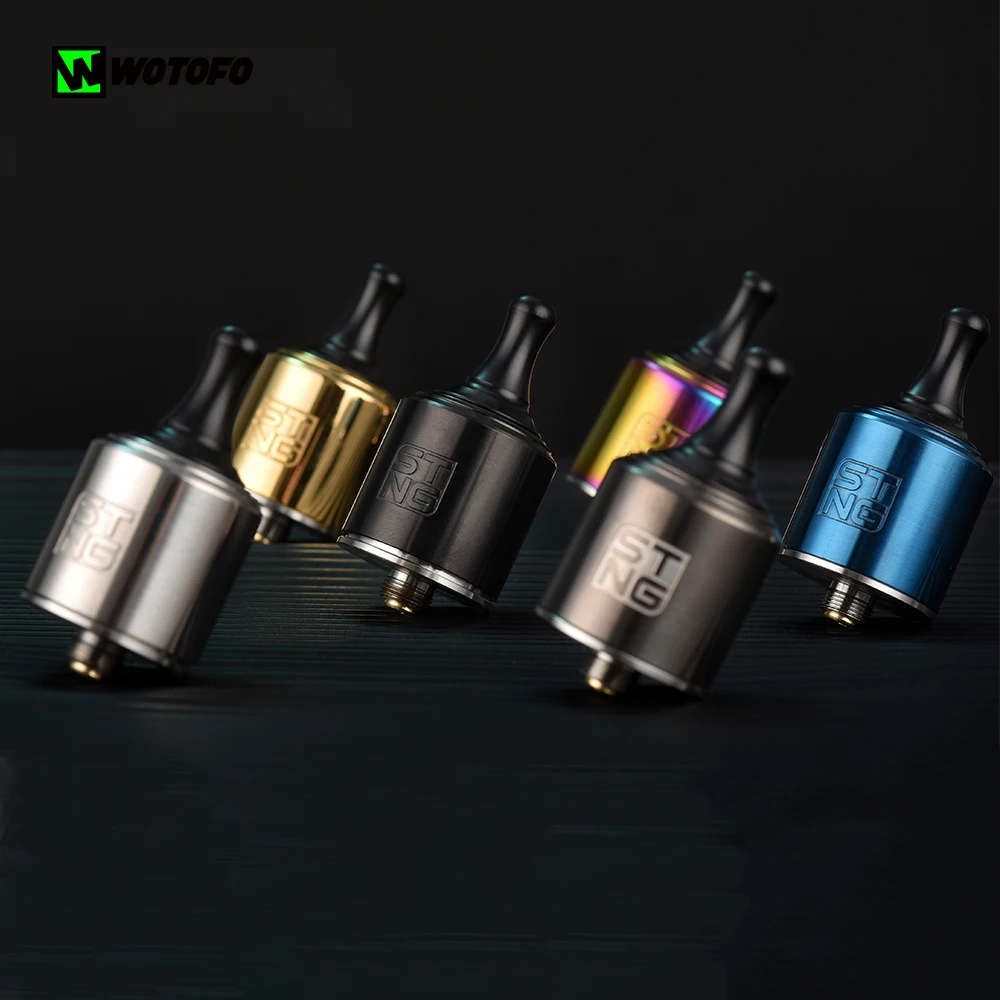 С бесплатным RDA Wotofo Stng MTL 22 мм 5 30 Вт 0 4 1.8ом однокатаный Vape Танк 510 электронная