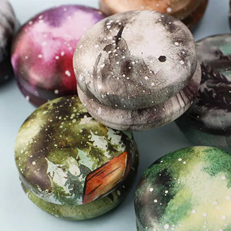 Round Elegant Mini Cream Balm Iron Spices Tin Candles Ointment NEW Cosmetics Flower Box Empty Jars Jar Portable Lip Metal