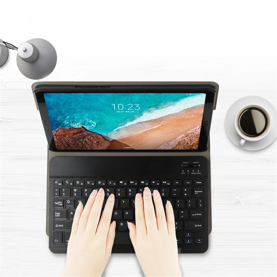 Magntic чехол для Xiaomi mi Pad 4 Plus планшета 10 1 ''PU кожаный Mi + Bluetooth клавиатура|Чехлы