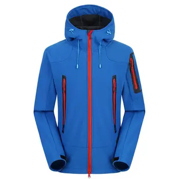 

Outdoor Stretch Coat Men's Sports Casual Soft Shell Jacket Back Fleece Waterproof Windproof Thermal Hunting Fishing