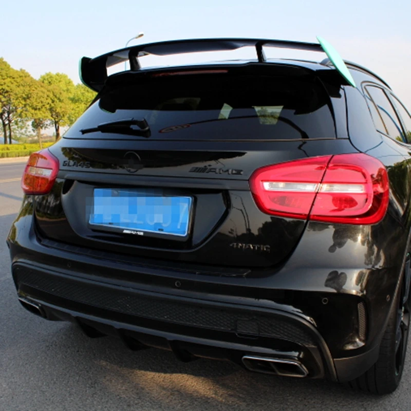 Для Mercedes-Benz GLA Class X156 GLA45 AMG GLA200 GLA220 GLA250 ABS Материал Задний спойлер крыла крыши