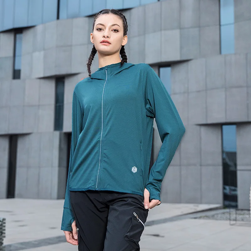 Cycling Jacket Summer Knitted Long-Sleeved Ice Silk Sunscreen Quick-Drying Sun Protection Clothing