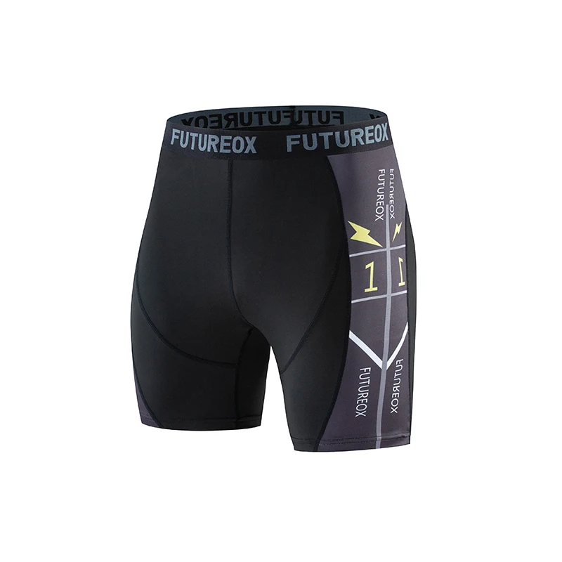 

Compression Men Tights Fitness Elastic Men Running Shorts Quick-Dry Fit Running Compression Gyms Shorts 2020 New Sport Pants