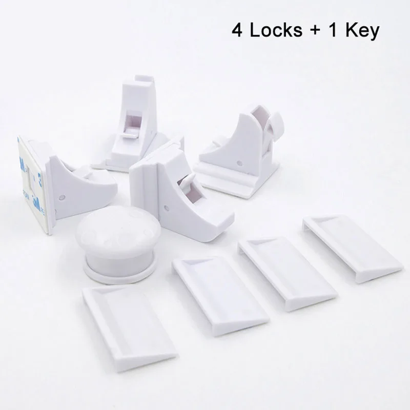 4pcs 12 шт. Магнитные Детские замки безопасности для детей, шкафчик для безопасности, дверной замок, невидимый замок для детей, детская безопасность - Цвет: 4pcs