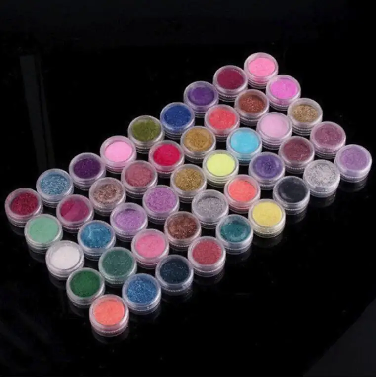 

Mixed color 12/45 color powder temporary flash diamond painting, decorative shiny DIY nail tattoo body art