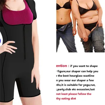 

Women's bodysuit Slimming Body Shapers Buttock lifting Neoprene Sauna Suit Sexy Bodysuits Leg Waist Trainer Shapewear Zipper