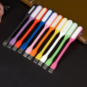 

2pcs per lot USB LED Book Light Flexible Foldable LED USB Reading Lamp DC 5V Nightlight For Power Bank Computer Notebook