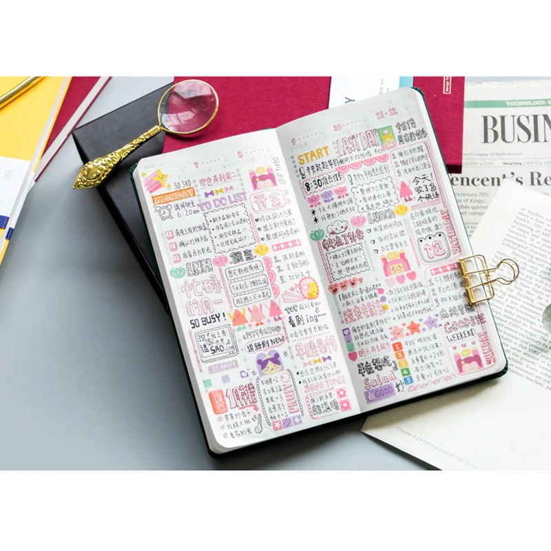 xiaomi kinбор ручной счет книга неделя план расписание тетрадь план управление повседневной жизни 88 листов 80 г бумага для письма