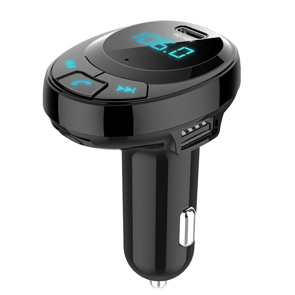 Bluetooth 5,0 fm-передатчик автомобильный беспроводной радиоприемник адаптер MP3-плеер Usb зарядное устройство музыкальный Плеер На Авто Магнит#16