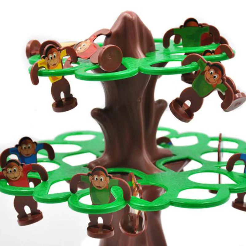 Parent-child Interactive Jumping Monkey Hanging Tree Learning Kid Children Educational Desktop Games Toy 4