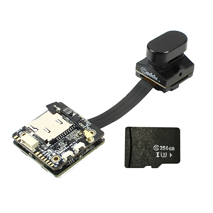 Caddx Tarsier 4K 1200TVL двойной объектив Супер WDR WiFi FPV камера HD Запись DVR Аудио OSD 256 ГБ ND фильтр для Cinewhoop FPV Дрон - Цвет: Black Tarsier 256GB