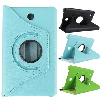

360 Degrees Rotating PU Leather Smart Shell Cover for Samsung Galaxy Tab 4 7.0 Inch(T230) Tablet Protective Case HJ55