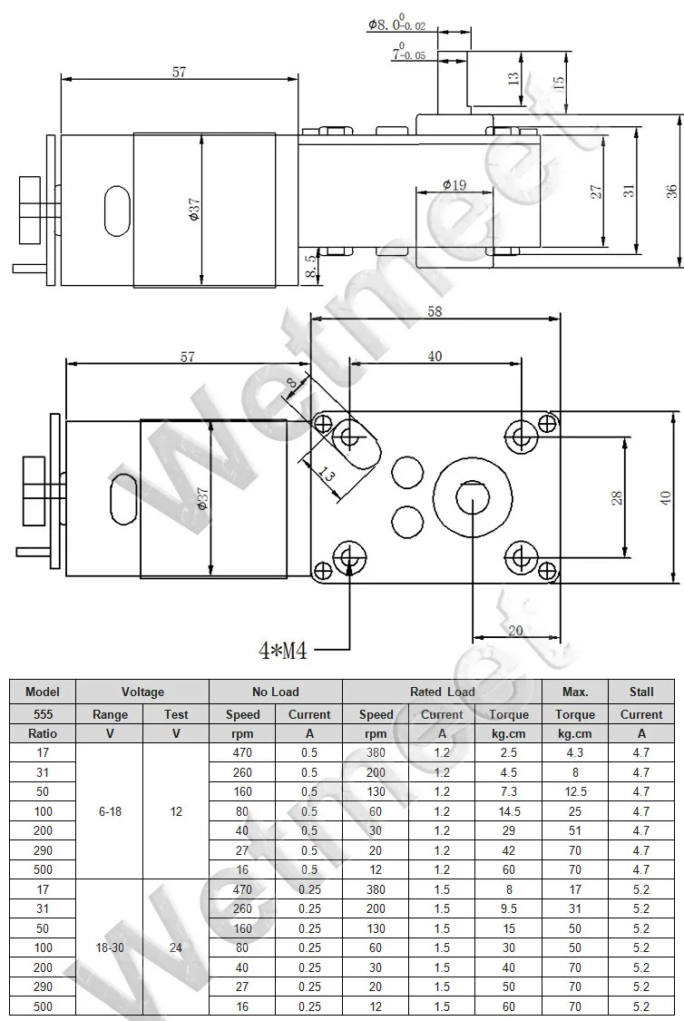 1 шт. DC12V 24V 5840-555 турбо червь скорость мотор-редуктор с кодом плата программатора