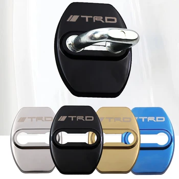 

4 pieces car door lock cover protect buckle cover latch rust stop car accessories for Toyotas TRD Estima Voxy Harrier Vellfire