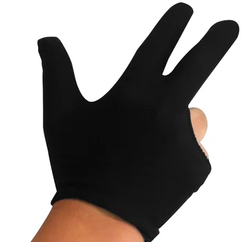 

Three Finger Practical Pool Accessory Bridge Sport Cue Elastic Protective Snooker Stretchable Unisex Billard Gloves Left Hand