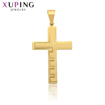 

Xuping Trendy Cross Design Synthetic Cubic Zirconia Colorful Pendant Jewelry for Women Christmas Romantic Gifts 34814