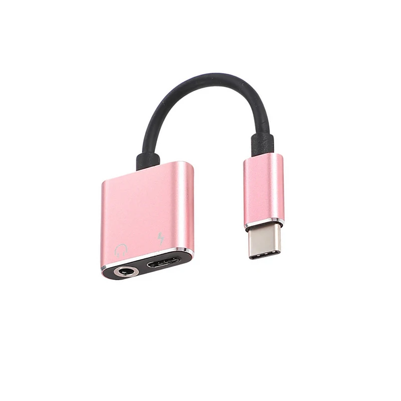 2 в 1 тип-c USB C до 3,5 мм AUX аудио разъем для наушников разъем адаптера кабель для зарядного устройства для huawei P30 P20 Pro mate 9 10