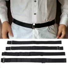 Модный регулируемый держатель для рубашки, лучший ремень для женщин и мужчин, для работы и интервью, черный, 120 см, противоскользящий ремень для рубашки