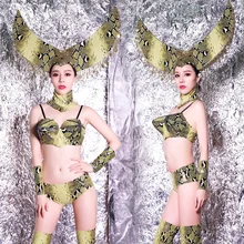 Воротник с принтом Танцевальная Одежда Европейские И Американские Бары Ds Костюмы Новая Сексуальная Личность Dj Певица Ночной Клуб Сценическая Одежда