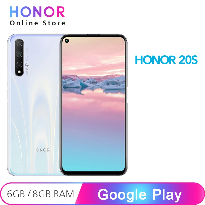 

New Honor 20S 6GB 128GB 8GB 48MP Rear 32MP Front Camera 20 S Kirin 810 Octa Core 6.26" 2340×1080 FHD+ 3750mAh Mobile Phone