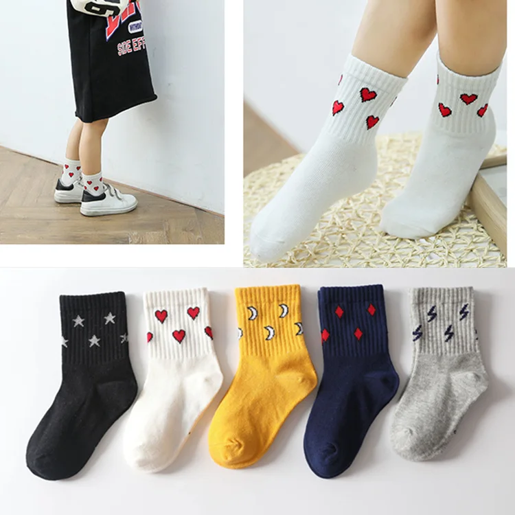 Детские уличные носки для скейтборда, южнокорейские футбольные носки для мальчиков и девочек, спортивные детские носки в стиле хип-хоп, lun hua wa