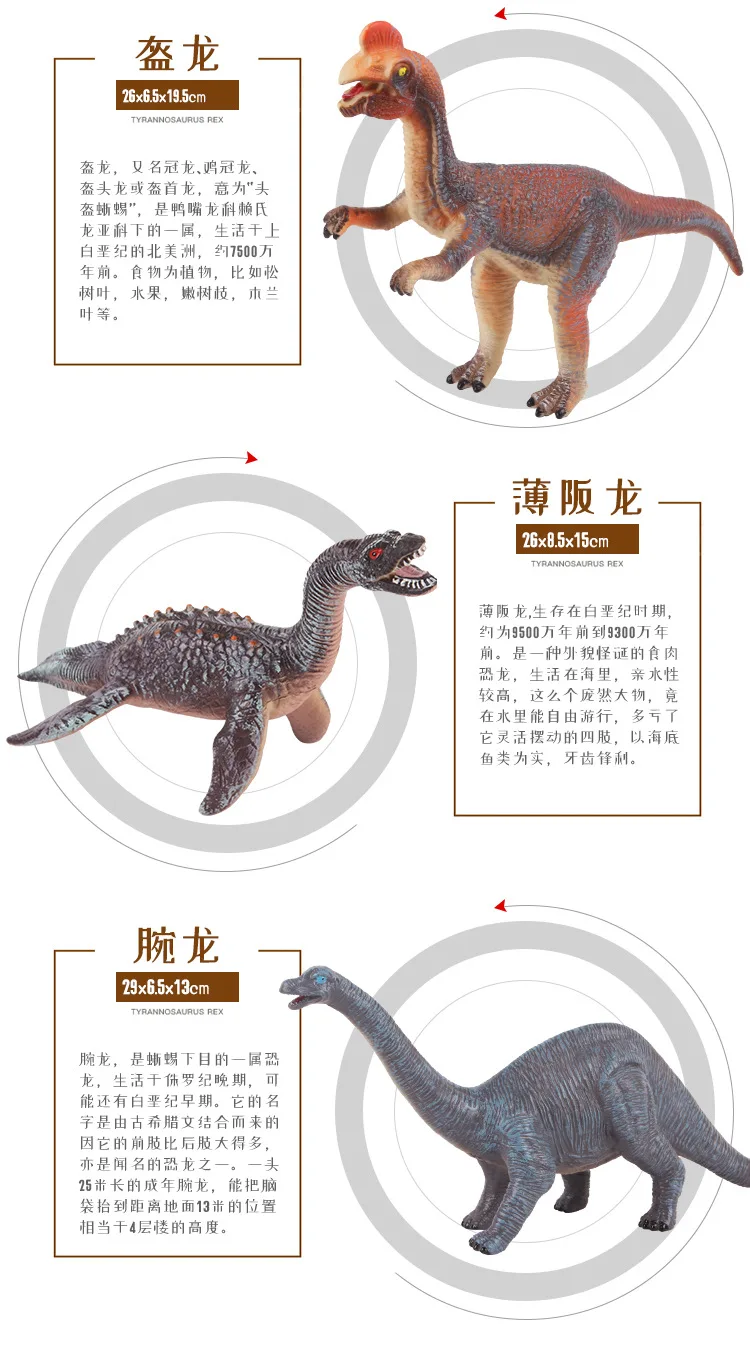 Jurassic bb shao акустическая виниловая имитация динозавров пластиковая модель T-Rex набор животных детская игрушка для мальчика