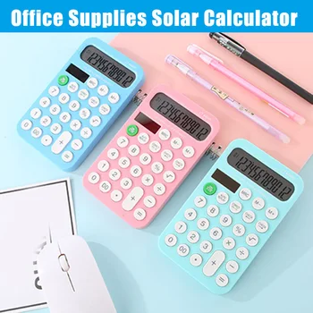 

Office Large Screen Solar Calculator 12 Digits Solar Mini Calculator Handheld Office Supplies KQS8