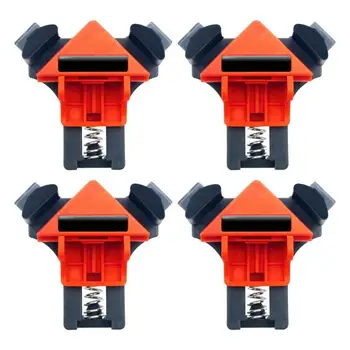 

4X/Set 90 Degree Right Angle Clamp Fixing Clips Picture Frame Corner Clamp Woodworking Hand Tool Angle Clamps Pipe Clamp