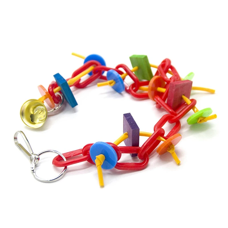 Parrot Playing Toys Bird Training Exercise Toy Bell Ball Climbing Ladder Rattan Ball String Swing Toy